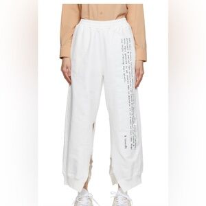 MM6 MAISON MARGIELA White Text Graphic Split Lounge Pants